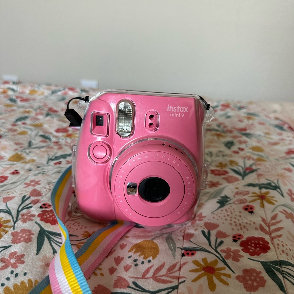 Fujifilm Pink Simulated Camera with Instax Features